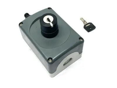 Used ABB Pushbutton Enclosure w/ Key Selector Switch Relays & Switches Michigan US | Maverick Industrial Sales #1397811