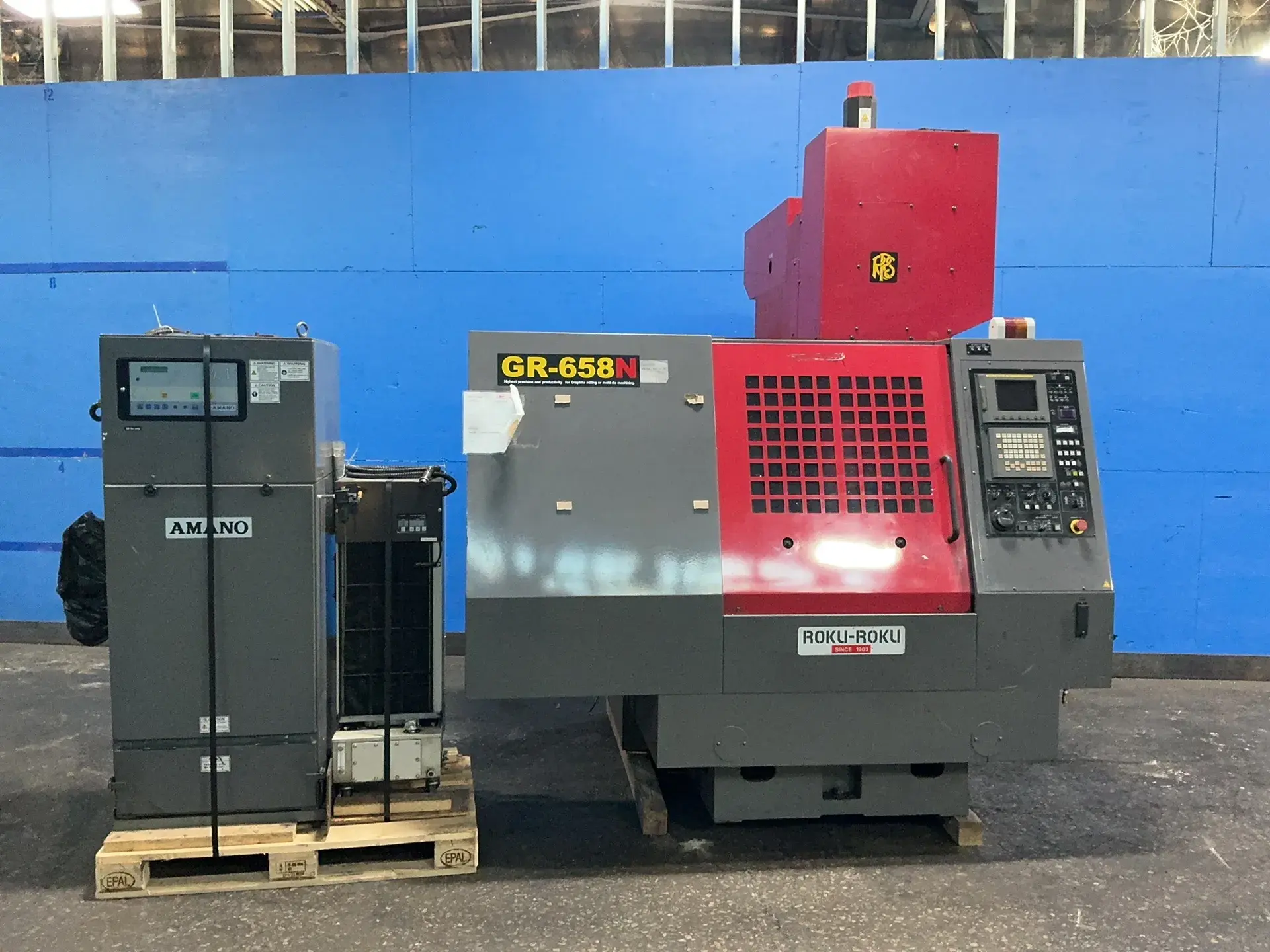 Used 2003 ROKU ROKU SANGYO LTD GR658N Vertical Machining Centers Ohio US | HGR 24 #1335326