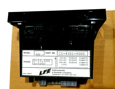 NEW DANAHER CONTROLS LFE CC-4301-0000 PANEL METER MODEL 50 CC43010000