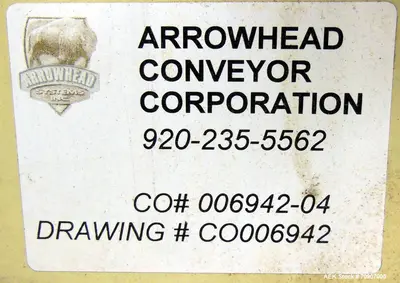 Used ARROWHEAD _UNKNOWN_ Table Top Chain Conveyors Illinois US | Aaron Equipment #87153