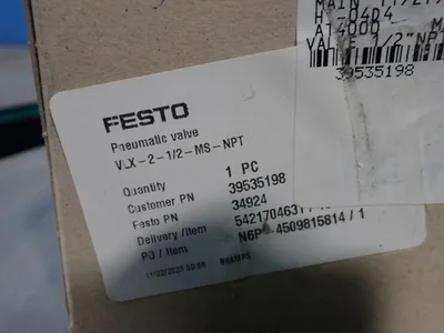 NEW FESTO VLX21/2MSNPT