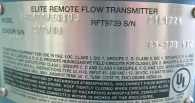 USED Micro Motion RFT 9739 E4SUJ