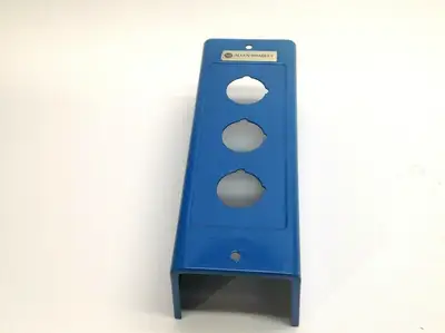 PushButton Enclosure Box Cover | Allen Bradley Blue 3 PushButton Enclosure Box Topper 3-3/8" X 2-7/8" - Used