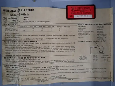 Used GE TH3361 Safety Products (Other) Ohio US | HGR 24 #1134177