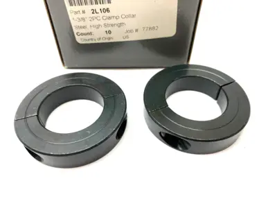 USED STAFFORD 2-PIECE CLAMPING COLLAR 1-3/8" STEEL, HIGH STRENGTH