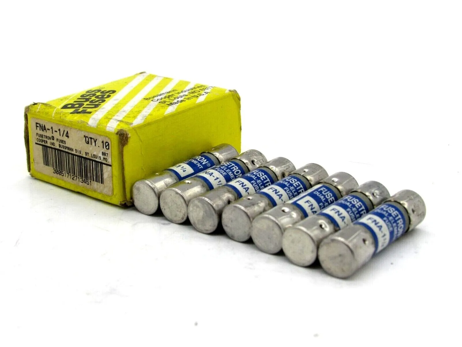 NEW LOT OF 7 BUSSMANN FNA-1-1/4 FUSES FNA114