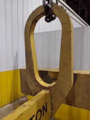 10 TON X 40" WIDE MAZZELLA C-HOOK CRANE COIL LIFTER: STOCK #23568