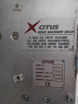 Citus jacketed mixing kettle and Alum-a-lift lifting cart