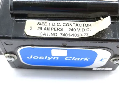 USED JOSLYN CLARK 7401-102022 SIZE 1D.C. 25 AMPERS 240 V.D.C. 7401102022