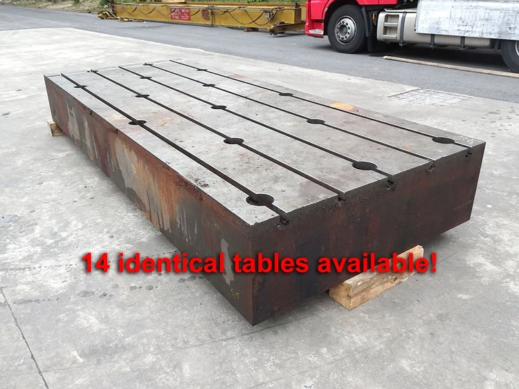 Used T-SLOT TABLE 3900 X 1600 X 500 MM Tables, Floor & Layout Plates BE | Apt International N.V #366528
