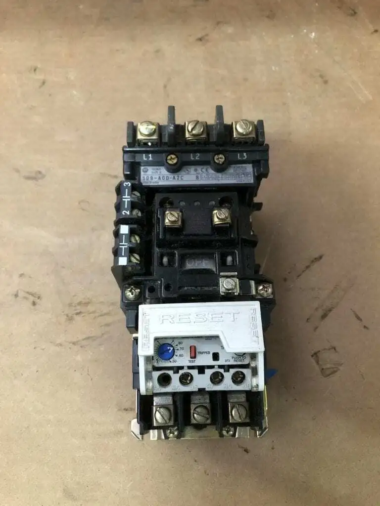 Allen-Bradley 509-DOD-A2C NEMA Size 0 Non-Reversing Starter 18A 600V 1/2/3HP