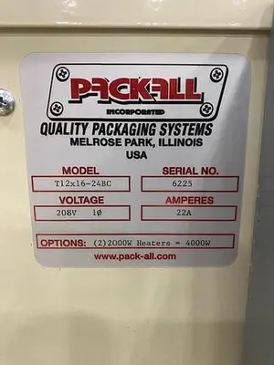 USED PACKALL INC. L1620D