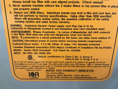 Used ICA DUSTER 3000 DOWNDRAFT Dust Collectors Ohio US | HGR 24 #1787301
