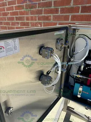 USED BIOPHARM HYDRAULIC POWER UNIT W/ INTERFACE DEVICES P SERIES PUMP