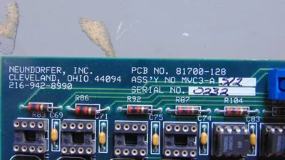 Neundorfer MVC-III Microprocessor Voltage Control Panel 81700-128 MVC3-A512 Used