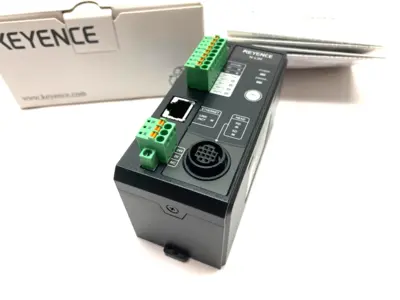 USED KEYENCE ETHERNET COMMUNICATION CONNECTION UNIT 11-POINT DISPLAY 24VDC