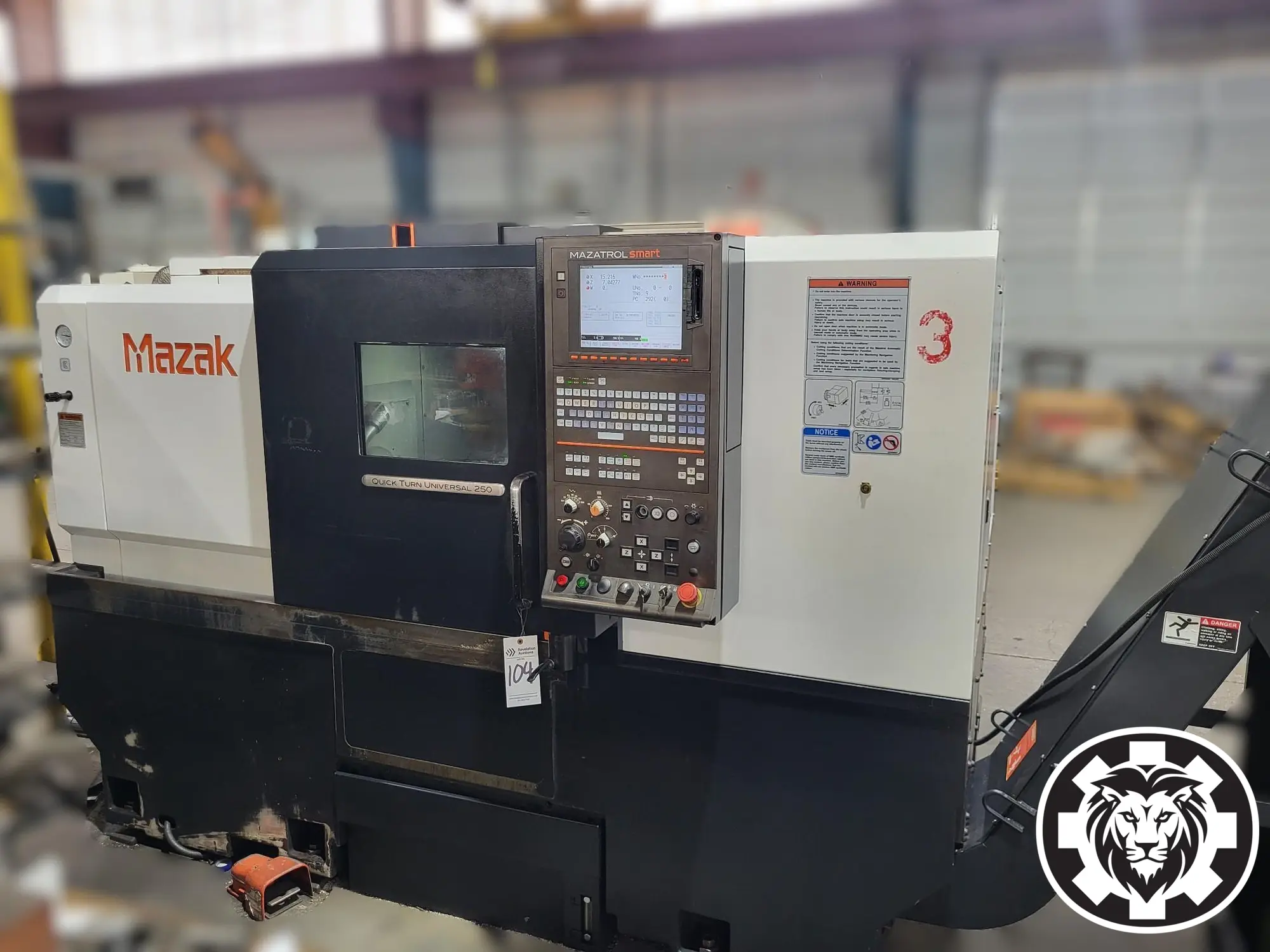 Mazak Quick Turn Universal 250 CNC Lathe, 2015 - Tool Setter, Tailstock, W-Axis