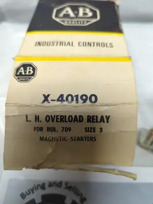 New | in-Stock ALLEN-BRADLEY X-40190 Miscellaneous Equipment (Electrical & Power) Ohio US | Surplus Asset Holdings #1209190