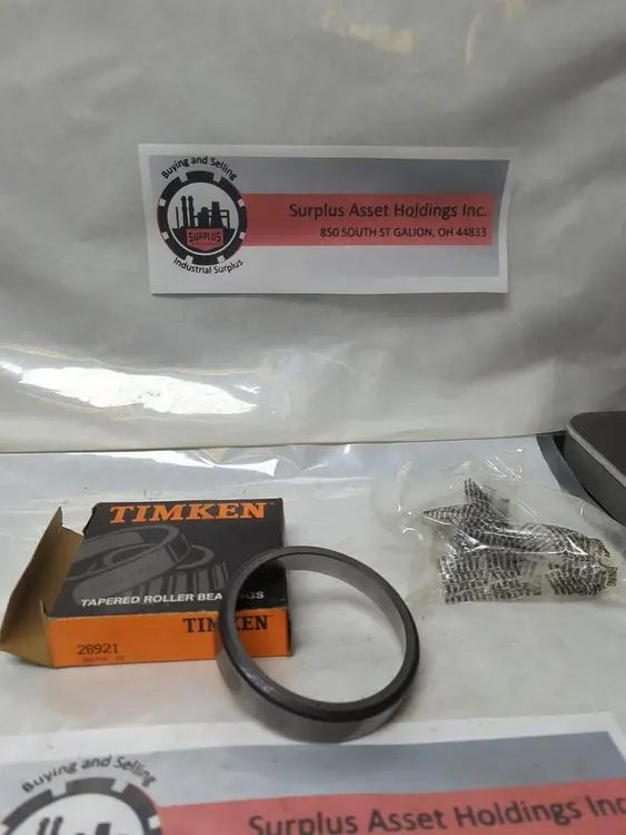 New | in-Stock TIMKEN 28921 Bearings | Surplus Asset Holdings #1195222