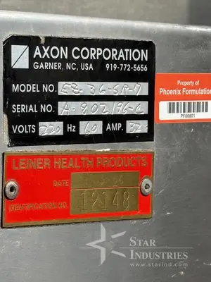 Used AXON E8-36-SR-7 Shrink Tunnels | Star Industries #1253689