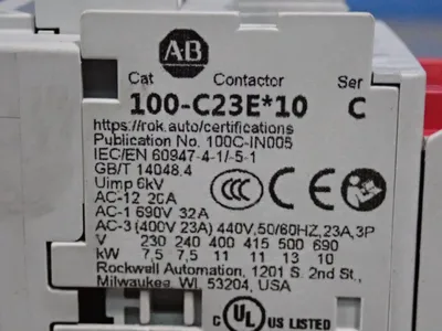 New | in-Stock 2025 ALLEN BRADLEY 100SC23EJ14BC PLC Contactors Ohio US | HGR 24 #1134614