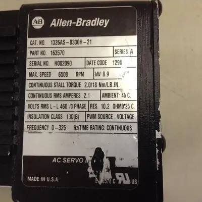 USED ALLEN BRADLEY 1326AS-B330H-21 SER A