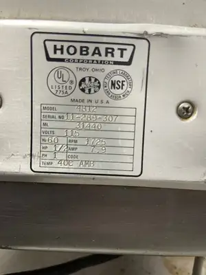 Used Hobart Used Hobart 4812 Vegetable Slicer Meat Grinder Chopper Motor Only 120V 1/2hp Food, Restaurant, & Bakery Parts & Accessories Illinois US | Falcon Restaurant Supply #1375886