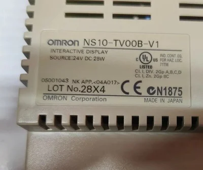 OMRON NS10-TV00B-V1 Interactive Display HMI Touch Screen 24VDC 25Watt *Tested*