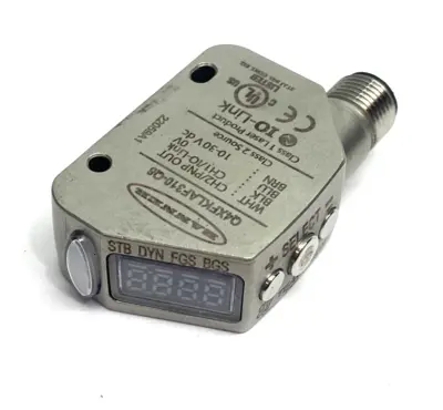USED BANNER ENGINEERING IO-LINK RUGGED LASER DISTANCE SENSOR, ADJUSTABLE FLD 97341