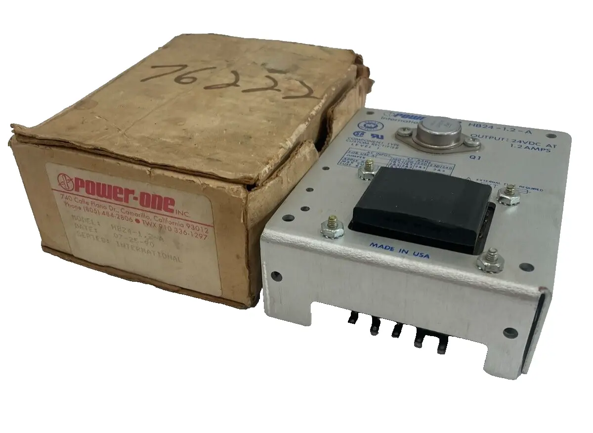 NEW POWER ONE HB24-1.2-A POWER SUPPLY 24VDC 1.2AMPS HB2412A
