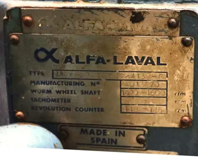 (2) Alfa-Laval MAPX 204 TGT-24-50 oil purifiers, SS.