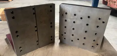 Lot of 2 Pcs Pair Suburban Tool PAW 121212 G Angle Block 12" x 12" x 12" Milled