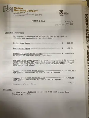 2025 WYSONG 1225 Power Squaring Shears | Mohawk Machinery (20)