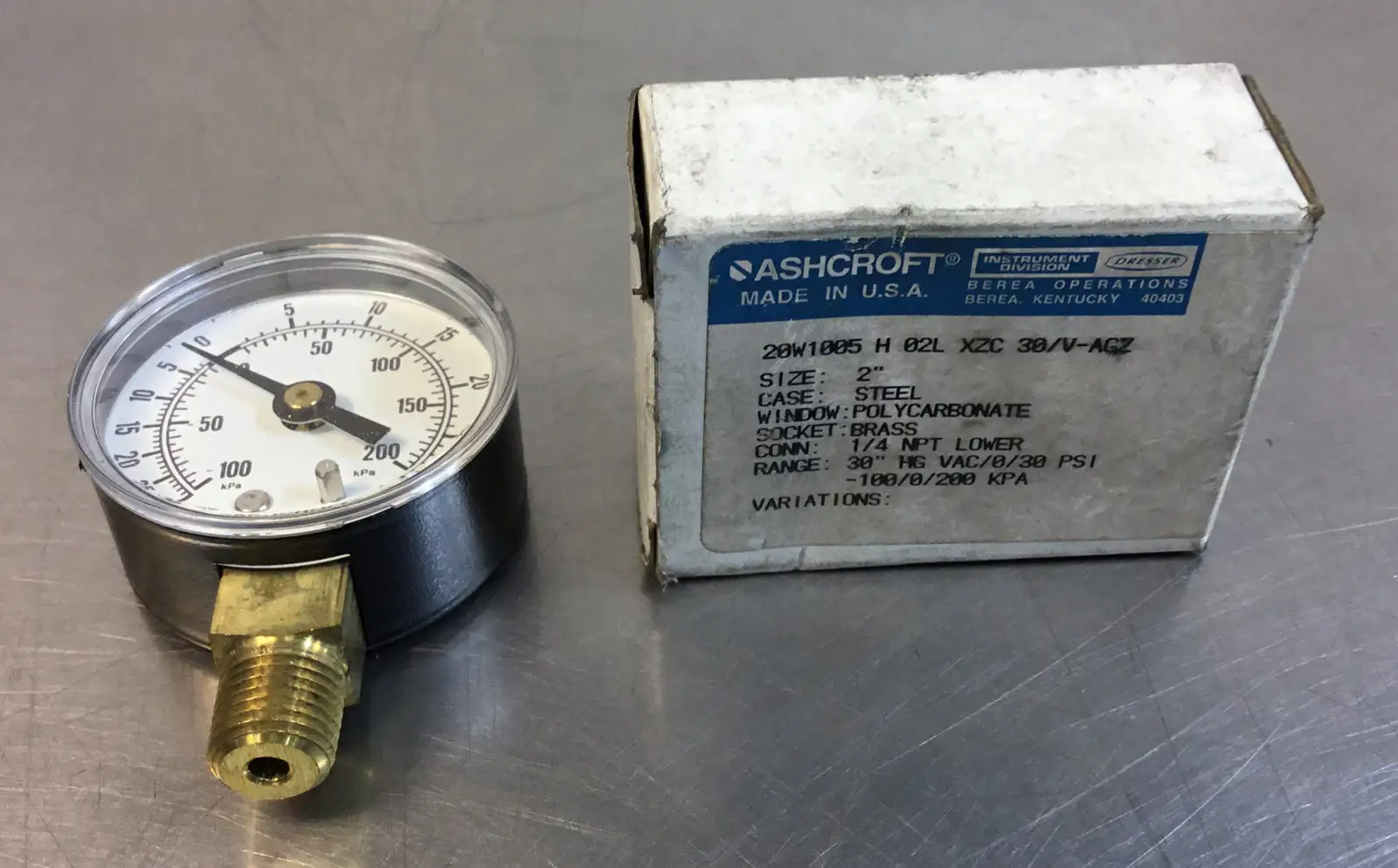 USED Ashcroft Pressure Gauge