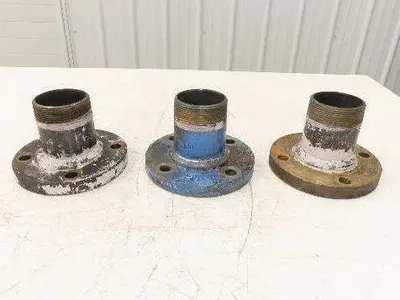 Weldbend 3" Butt Weld Flange x 3" NPT Pipe Nipple 5"Height #150  Lot of 3