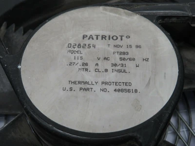 Used PATRIOT _UNKNOWN_ Electronic Component Fans | OCO Industrial #1657988