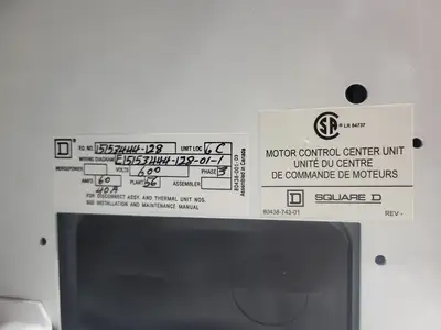 USED SQUARE D MODEL 6