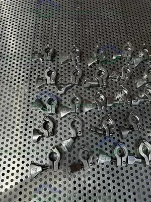 USED LOT OF 50 - UNBRANDED STAINLESS STEEL 1" OD TRI CLAMP SANITARY CLAMP
