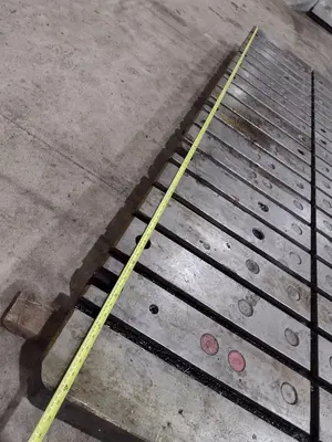 120" X 48" X 6" T-SLOTTED PRESS BOLSTER PLATE: STOCK #22522
