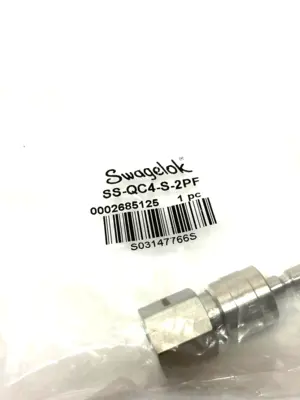 NEW SWAGELOK STAINLESS STEEL INSTRUMENT QUICK-CONNECT STEM, 1/8" FNPT