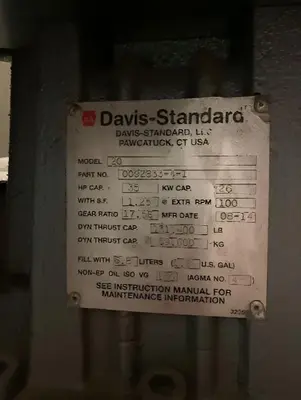 Used 2014 DAVIS STANDARD 20 Extruders Ohio US | Aucto #1308112