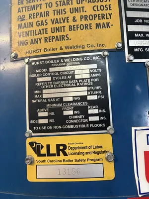 Used 2017 HURST 4VT-G-30-150 Boilers Florida US | East Polk LLC #1518187