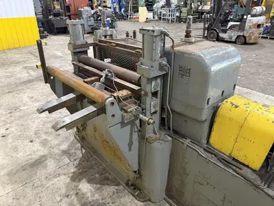 36”  YODER MODEL #M3 POWERED SLITTING HEAD w/ POWERED FEED & HOLD DOWN ROLLS : STOCK #22953