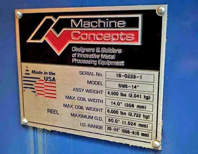 USED 2018 MACHINE CONCEPTS SM6-14