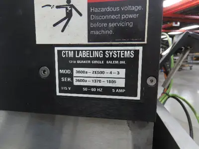 Used CTM _UNKNOWN_ Pressure Sensitive Labelers Indiana US | Arrow Industrial #1436920