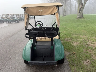 (1) 2019 E-Z-Go EFI golf cart with a Kawasaki gas engine, model 657061G01, includes canopy, fold-dow...