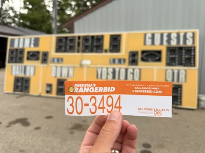 Used NEVCO 7430 BIG FOOTBALL SCOREBOARD Miscellaneous Equipment (Electrical & Power) Michigan US | Miedema Asset Management Group #1390103