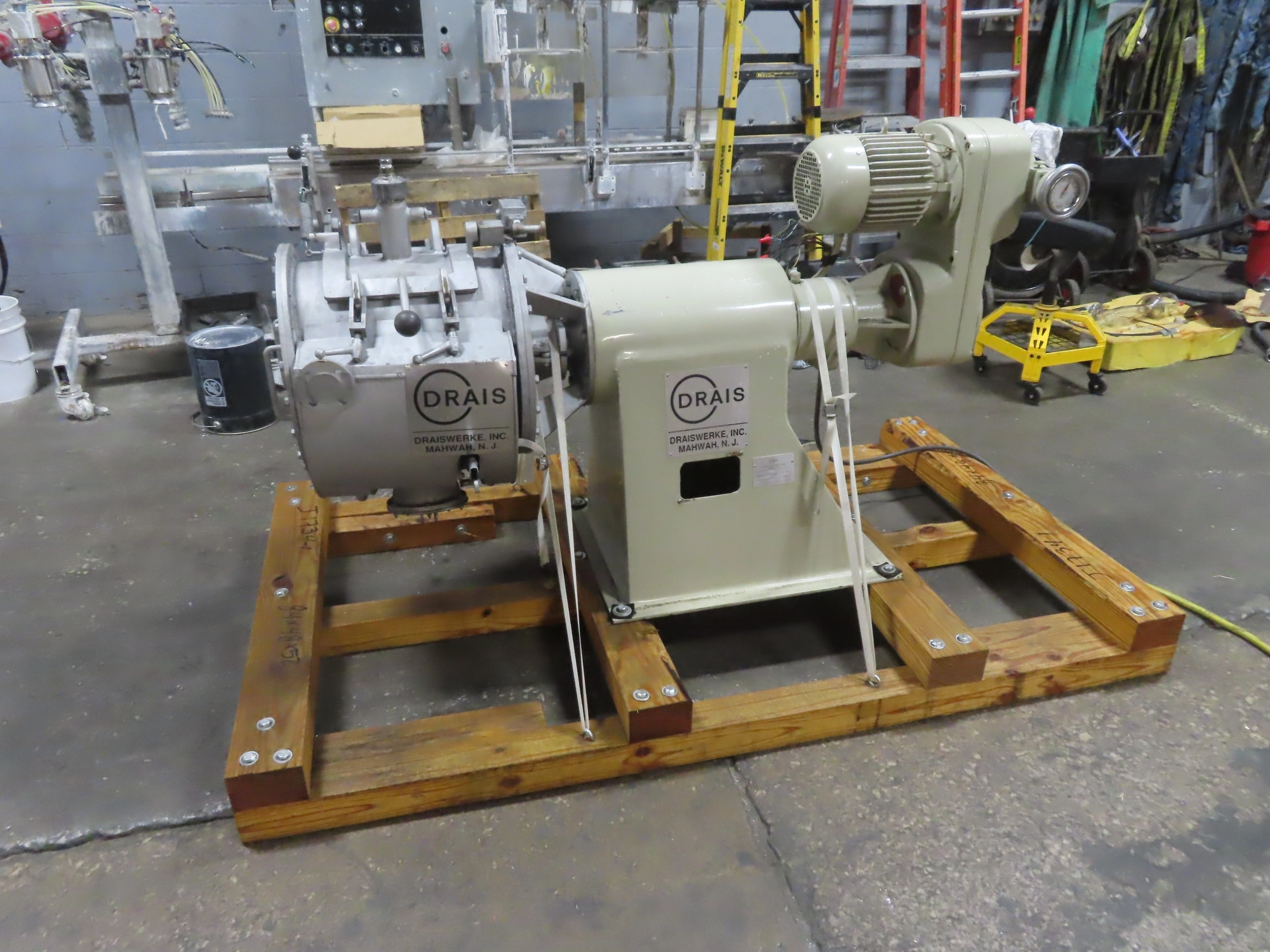 Drais Lab Paddle/Plow Mixer, stainless steel, jacketed, Model T50, 50 liter