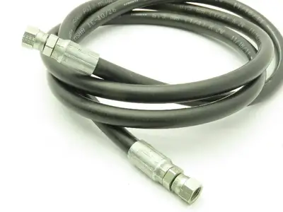 Parker 431-4 No-Skive Hydraulic Hose 1/4" x 6' Female Swivel Ends 5000 PSI
