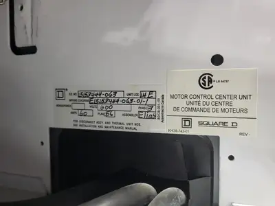 USED SQUARE D MODEL 6